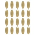 thumbnail image 1 of Étiquette Pendentif Bricolage, 20pcs en Acier Inoxydable Ovale Pendentif DIY Ovale en Acier Inoxydable Étiquette Ovale Design Révolutionnaire, 1 of 8