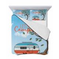 thumbnail image 7 of Quilts Twin-XL Size Bedding Set, Let's Go Camping Lightweight Quilted Comforter, Modern Camper Van Trees Blue Sky Soft Reversible Bedspread Coverlet with Pillow Covers for All Season, 68" x 98", 7 of 7