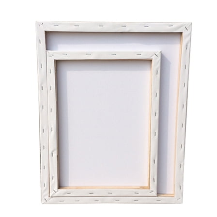 KALLORY White Cotton Oil Painting Canvas Stretched on Wood Frame for Drawing Use