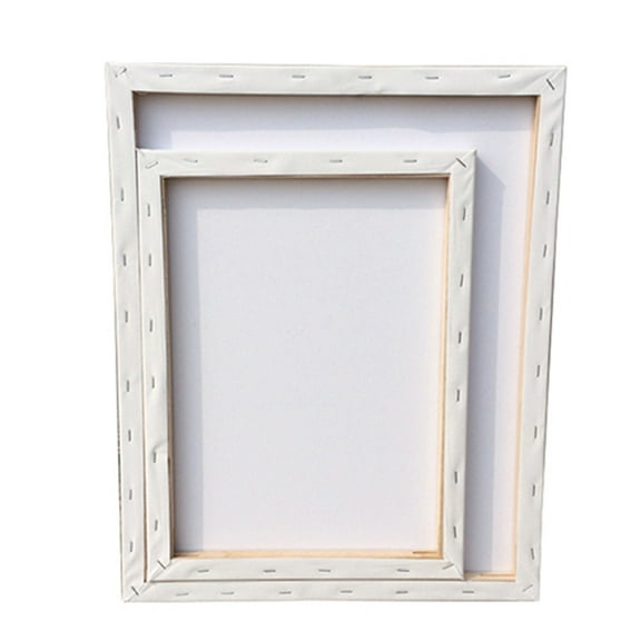 KALLORY White Cotton Oil Painting Canvas Stretched on Wood Frame for Drawing Use