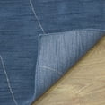 thumbnail image 4 of Rugsotic Carpets Hand Knotted Wool Area Rug 5'x8' Blue Beige Geometric Rectangle Indoor Rug for Living Room, Bedroom Antimicrobial L00645, 4 of 5