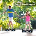 thumbnail image 4 of SISIGAD Hoverboard with Bluetooth 36V 6.5" Two-Wheel Self Balancing Hoverboard with LED Light for Kids Gift Black, 4 of 5