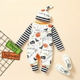 thumbnail image 3 of HIPYLO 1st Halloween Baby Boy Outfit Baby Girl Fall Outfits 0-3 Months Girls Size 8 Outfits Baby Boys' Clothing Sets Overalls for Girls Little Boys, 3 of 8