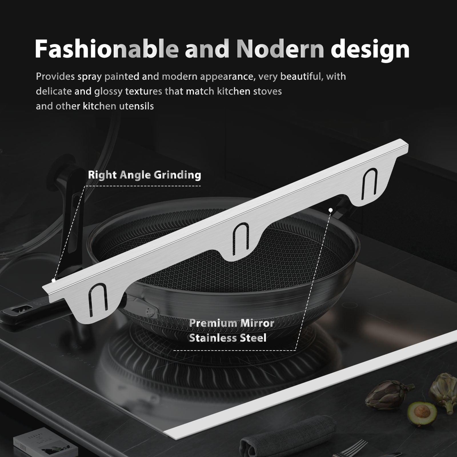 Ihvewuo 2Pcs Stove Gap Covers Stainless Steel Stove Gap Guards Practical Stove Side Gap Covers Heat Resistant Stove Counter Gap Cover Easy to Install Stove Gap Fillers for Kitchens Stoves