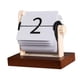 thumbnail image 1 of Calendario de escritorio de madera, adorno vintage novedoso, resistente, plegable, para aula, hogar, oficina, ., 1 of 9