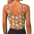 thumbnail image 3 of Lsque Cartoon Bulldog Printed Women'S Sports Bra, Compression, Moisture Wicking, High-Impact Sports Bra For Women,Supportive sports bra-Large, 3 of 9