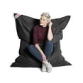 thumbnail image 3 of Gouchee Home Big Bag Brava Black Bean Bag Chair – Water-Repellent Polyester with Polystyrene Bead Filling, Oversized Lounge Seating for Bedroom, Living Room or Dorm, Suitable for Adults and Teens, 3 of 7