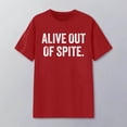 thumbnail image 2 of Alive out of Spite Graphic Tees for Women 2026 Summer Short Sleeve Crewneck Funny Casual Tshirt, 2 of 4