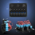 thumbnail image 2 of Zeeyh Nilight 6 Gang 5-Pin Switch Panel With 12V-24V Led Digital Voltmeter 3.1A Dual Usb Charger Cigarette Lighter Socket Overload Protection Suitable For Rv Trucks, Suvs, 2 of 7