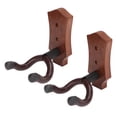 thumbnail image 2 of Oubit Support Mural Guitare Noyer Noir, 2 Pcs Support Mural Guitare Robuste et Résistant, 2 of 9