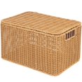 thumbnail image 1 of Cajas Cesta De Almacenamiento Tejida Cubos Cesta De Juguetes Para El Hogar Cestas De Almacenamiento De Mimbre Cesta Tejida Para Almacenamiento Con Tapa Cesta De, 1 of 9