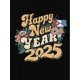 thumbnail image 2 of 1pc Happy New Year 2025 Floral and Flag Print T-Shirt, Women'S Fashion Casual Crew Neck Short Sleeve Tee, Polyester Knit Fabric, Medium Stretch, All-Season Comfort Fit, 2 of 6