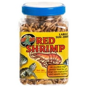 Zoo Med Sun Dried Red Shrimp High Protein Treat Rich Food Large Turtles 5 oz