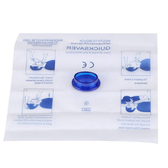 Peggybuy 2Pcs Disposable First Aid Training CPR Artificial Respiration Breathing Mask