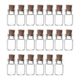 thumbnail image 2 of 20 piezas mini botellas de vidrio mini frascos de vidrio frascos de embalaje de regalo botellas de dulces botellas de deseos para manualidades joyería, 2 of 9