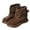 Brown, variant on Comfy Girls' Fuzzy Ankle Boots with Faux Fur Fleece Lined Warm Comfortable Winter Fashion Footwear Comfortable Shoes Indoor Outdoor Winter Fashion Foorwear