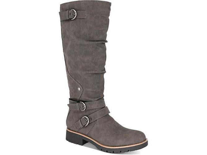 American Rag Womens Brinley Faux Leather KneeHigh Motorcycle Boots