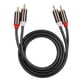 thumbnail image 2 of Cable de audio NikouMX carcasa de aleación de aluminio dorado conexión de audio, 2 of 8