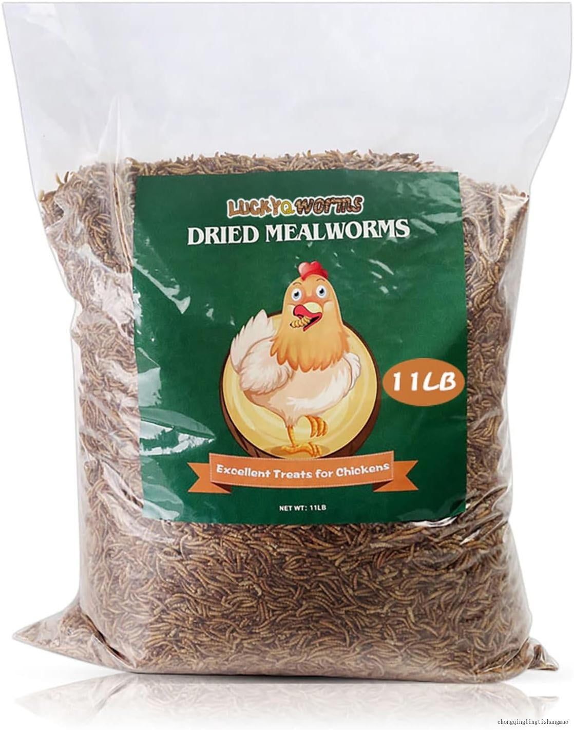 bulk mealworms 11lbs, highprotein dried mealworms, 100 nongmo