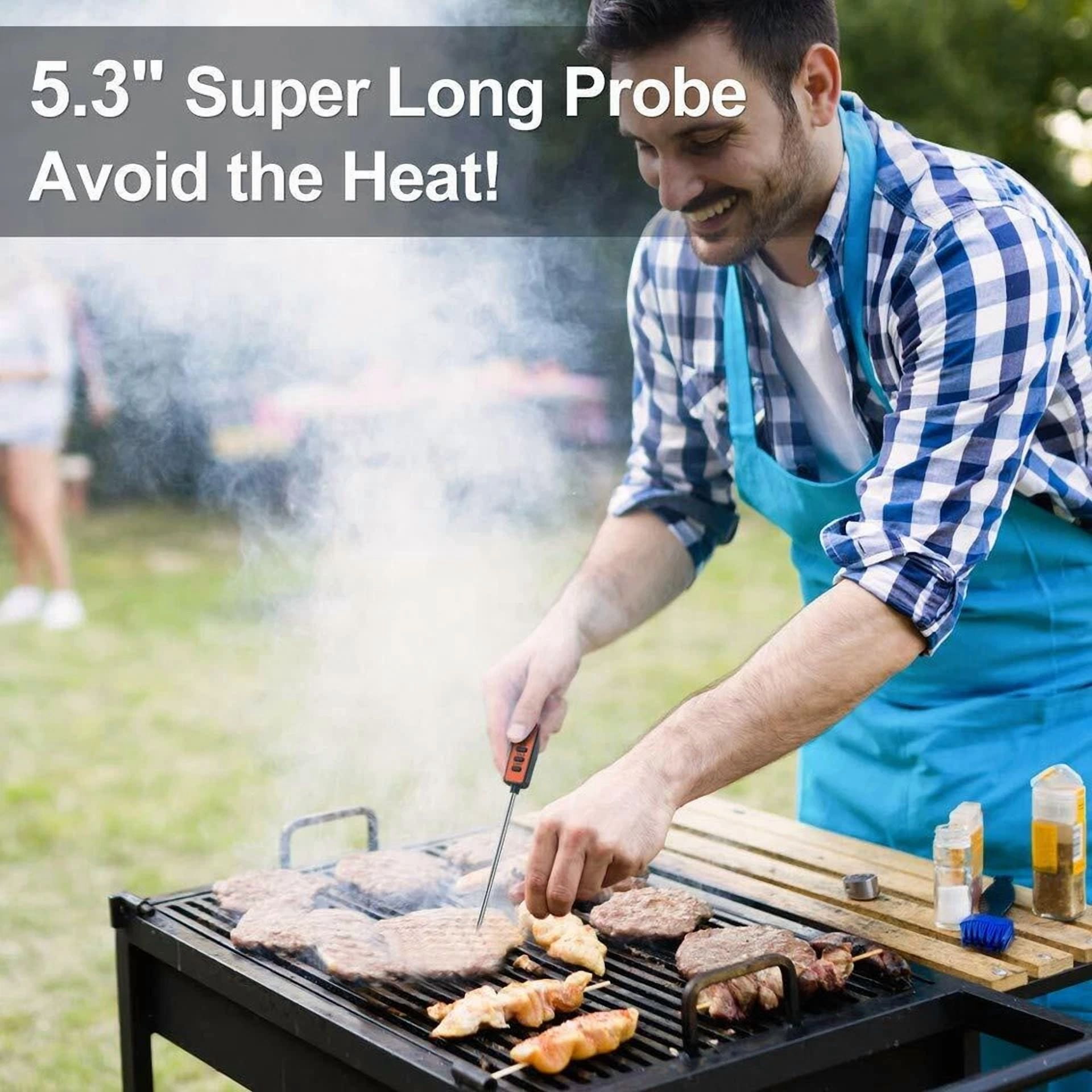 Digital Instant Read Meat Cooking Thermometer Probe Bbq Grill Roast Steak Bake