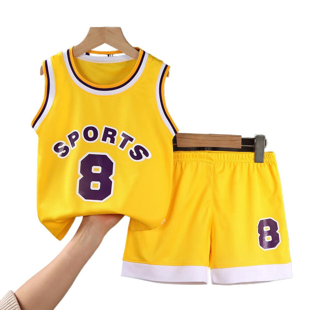 Ensemble Sport Basketball Pour Bébé/jeune Enfant - Débardeur Et Short En Maille Léger - Taille Unique Ou Selon âge - Noir - 3