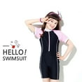 thumbnail image 5 of Yuanyu Girls One Piece Swimsuit Kid Swimwear Girls Water Sport UPF 50+ Sun Protection Bathing Suits 6-12Y, 5 of 7