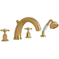 thumbnail image 1 of Perrin And Rowe U.3249X Edwardian Deck Mounted Roman Tub Filler - Brass, 1 of 7