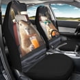thumbnail image 4 of XYZCANDO Funny Capybara Print Front Car Seat Covers - Breathable Waterproof Protective 2 Piece Set For Daily Auto Use, 4 of 10