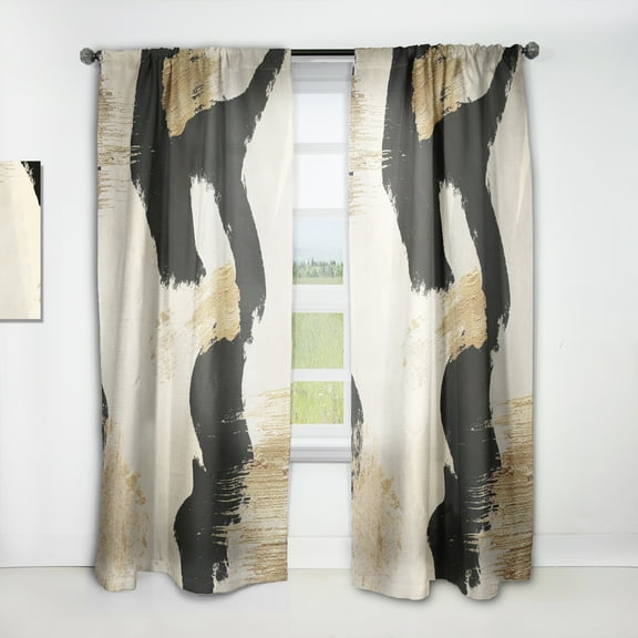Designart 'Fractal Glam Collage III' Glam Curtain Panel