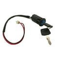 thumbnail image 1 of LEFU for Electric Bike Ignition Key Switch 2 Wire Position Lock Set for E-Bike Scooter Tricycle with 2 Keys, Black Plastic Metal Power Lock Replacement Part, 1 of 10
