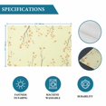 thumbnail image 6 of Fall Botanical Placemats Set of 4, Orange Autumn Maple Leaf Yellow Placemats for Dining Table, Place Mats for Kitchen Tabletop, Waterproof Wipeable Dining Table Mats Set, 6 of 9