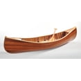 thumbnail image 4 of Old-Modern Handicrafts Wooden Canoe with Ribs, Matte Finish, 6 Ft. Large, 4 of 5