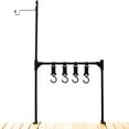 thumbnail image 1 of Camping Hanging Rack Folding Travel Camping Shelf Detachable Portable Camping Stand Cookware Storage Bracket Outdoor Picnic Tools Hanging Organizer with Lamp Hanger Garden Barbecue Equipm, 1 of 10