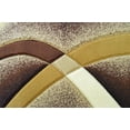 thumbnail image 3 of PREMIUM 3D Effect Hand Carved Thick Modern Contemporary Abstract Area Rug 2305 Brown Chocolate 2'2''x7'4'' Runner, 3 of 12