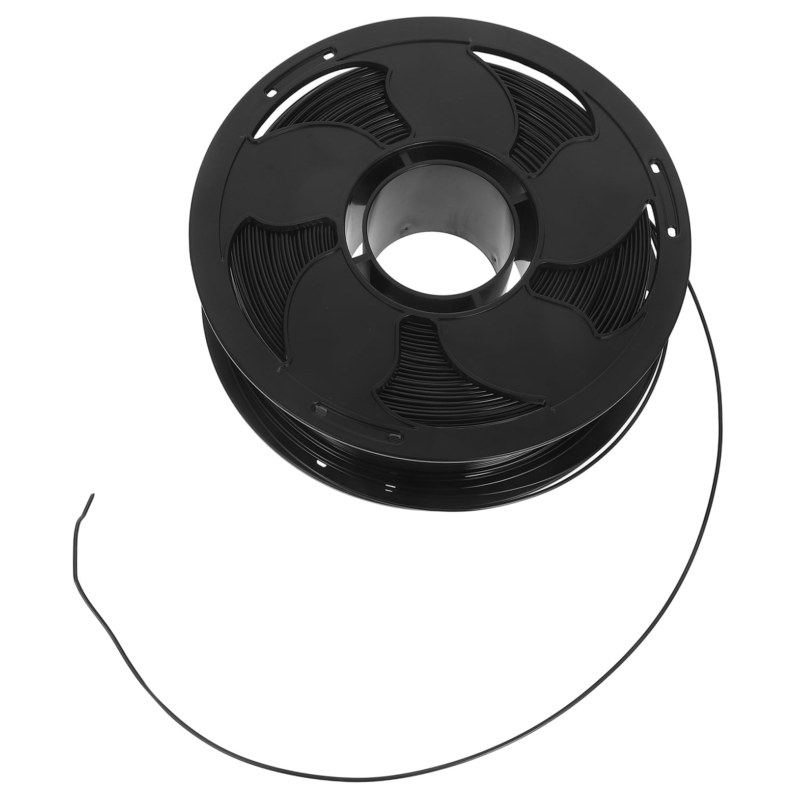 Pretyzoom High Purity Petg Material Black Filament Spool for 3D Printer Compatible with Standard 175Mm Diameter