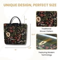 thumbnail image 3 of Bolsa plegable con diseño de peonía floral y reutilizable, 3 of 5