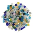thumbnail image 2 of Piezas de Azulejos de Mosaico de Vidrieras perfecl 250 Uds Formas Cuadradas Multicolor, 2 of 8
