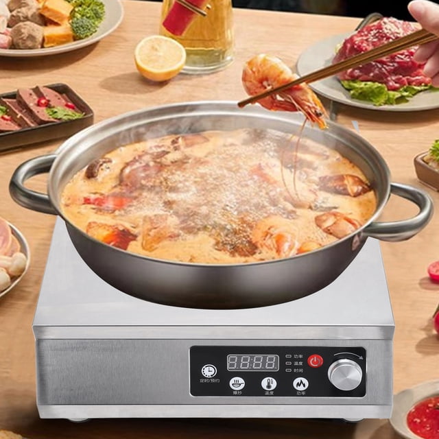 3500W High Power Fast Heating Induction Cooktop, Touch Control Panel, Easy to Clean, Multi Purpose, Safe & Reliable for Home, BBQ