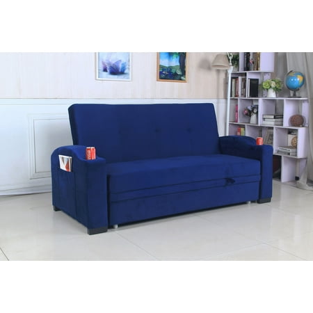 Best Quality Furniture Uph. Pull Out Sofa Bed w/Cup & Magazine