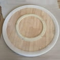thumbnail image 4 of MKEING 24" 28" 32" 36" 40" 44" 48" Solid Wood Rotating Tray Dining Table Lazy Susan Turntable Large Round Serving Tray For Home Kitchen (Color : Dark Brown, Size : 32"(80cm)), 4 of 6