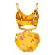 thumbnail image 3 of Traje de baño de dos piezas para mujer/adolescente, con cuello halter fruncido, bikini de cintura alta, traje de baño con espalda ajustable y teñido anudado., 3 of 8