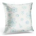 thumbnail image 1 of EREHome Abstract Monochrome Floral Pattern Artistic Throw Pillow Case Pillow Cover Sofa Home Decor 16x16 Inches, 1 of 1