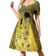 thumbnail image 2 of Vestido de manga corta de Gustav Klimt (1907-1908) Ropa estética vestidos de verano mujer vestido estilo coreano Vestido, 2 of 7