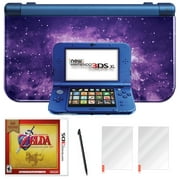 Nintendo 3DS XL Galaxy with Zelda Ocarina of Time and Screen Protector