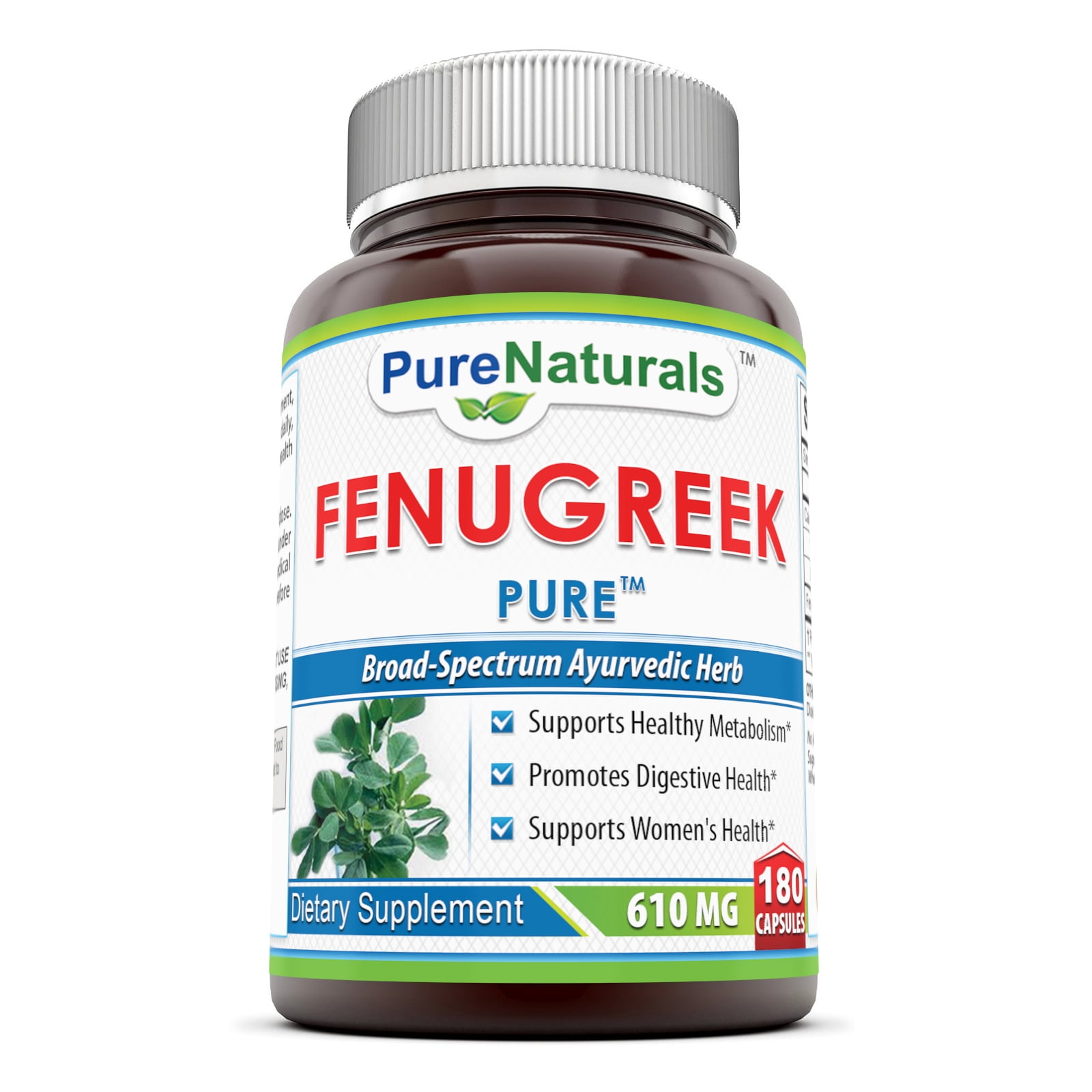 Pure Naturals Fenugreek 610 Mg 180 Capsules