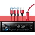 thumbnail image 5 of Pioneer MVH-X390BT Digital Media Receiver with Pioneer ARC app, MIXTRAX, Built-in Bluetooth and USB Direct Control for iPod/iPhone and Android Phones & zonoz 3 in 1 Multi USB Charging Cable (Bundle), 5 of 5