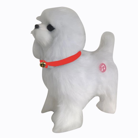 G Electronic Plush Puppy Robot Dog With Sound Control Walking Barking Music Touching Sensor Pet