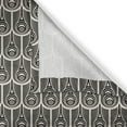 thumbnail image 4 of Ambesonne Boho Valance Pack of 2, Geometrical Circles Pattern, 42"X18", Champagne and Charcoal Grey, 4 of 5