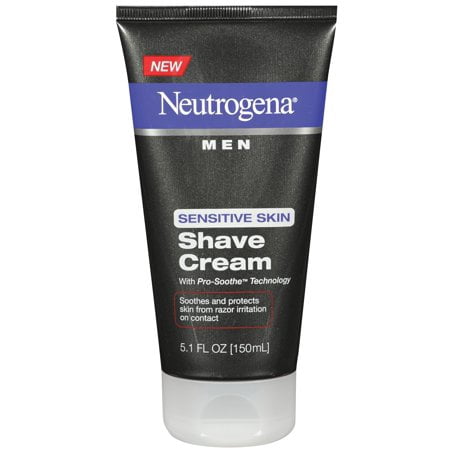 (3 Pack) Neutrogena Menâs Shaving Cream for Sensitive Skin, 5.1 fl. (Best Pre Shave Oil For Sensitive Skin)