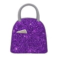 thumbnail image 1 of Disketp Purple Glitter Bolsa Térmica para Almuerzo, Lonchera con Abertura Amplia y Gran Capacidad, Organizador Reutilizable para Mujeres, Hombres y Adultos, 1 of 6